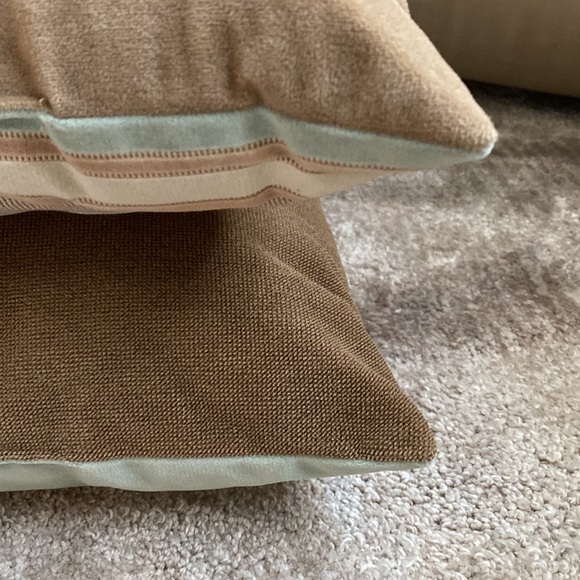 Set of 2 Striped Indoor Lumbar Throw Pillows - Picture 8 of 12